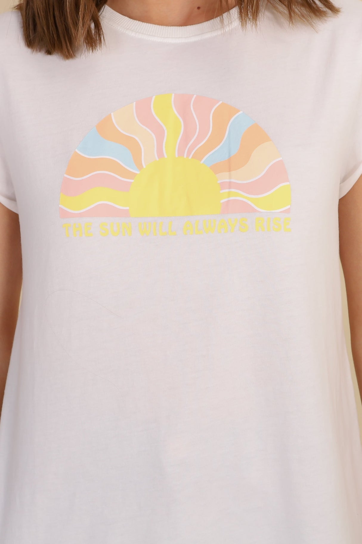 The Sun Tee - Graphic Short Sleeve T-Shirt in White