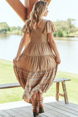 Isabella - Bon Sand Maxi Dress