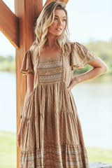 Isabella - Bon Sand Maxi Dress