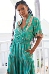 Jasmine - Jade Midi Dress