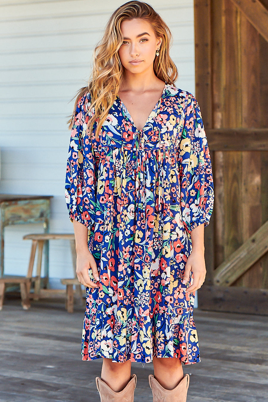 French - Carnation Mini Dress