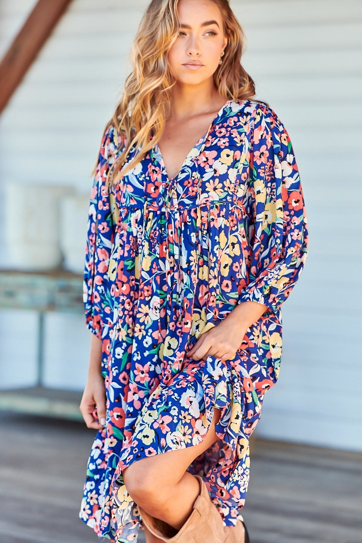 French - Carnation Mini Dress