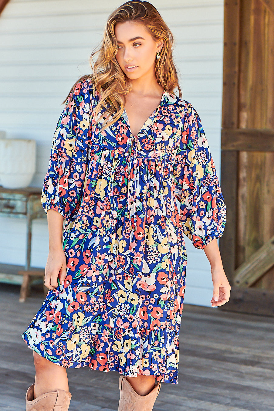 French - Carnation Mini Dress