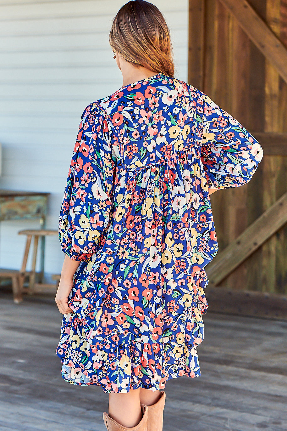 French - Carnation Mini Dress