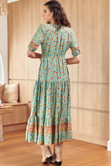 Jaase Tessa Synergy Maxi Dress Floral Green