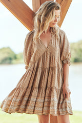 Petal - Bon Sand Mini Dress