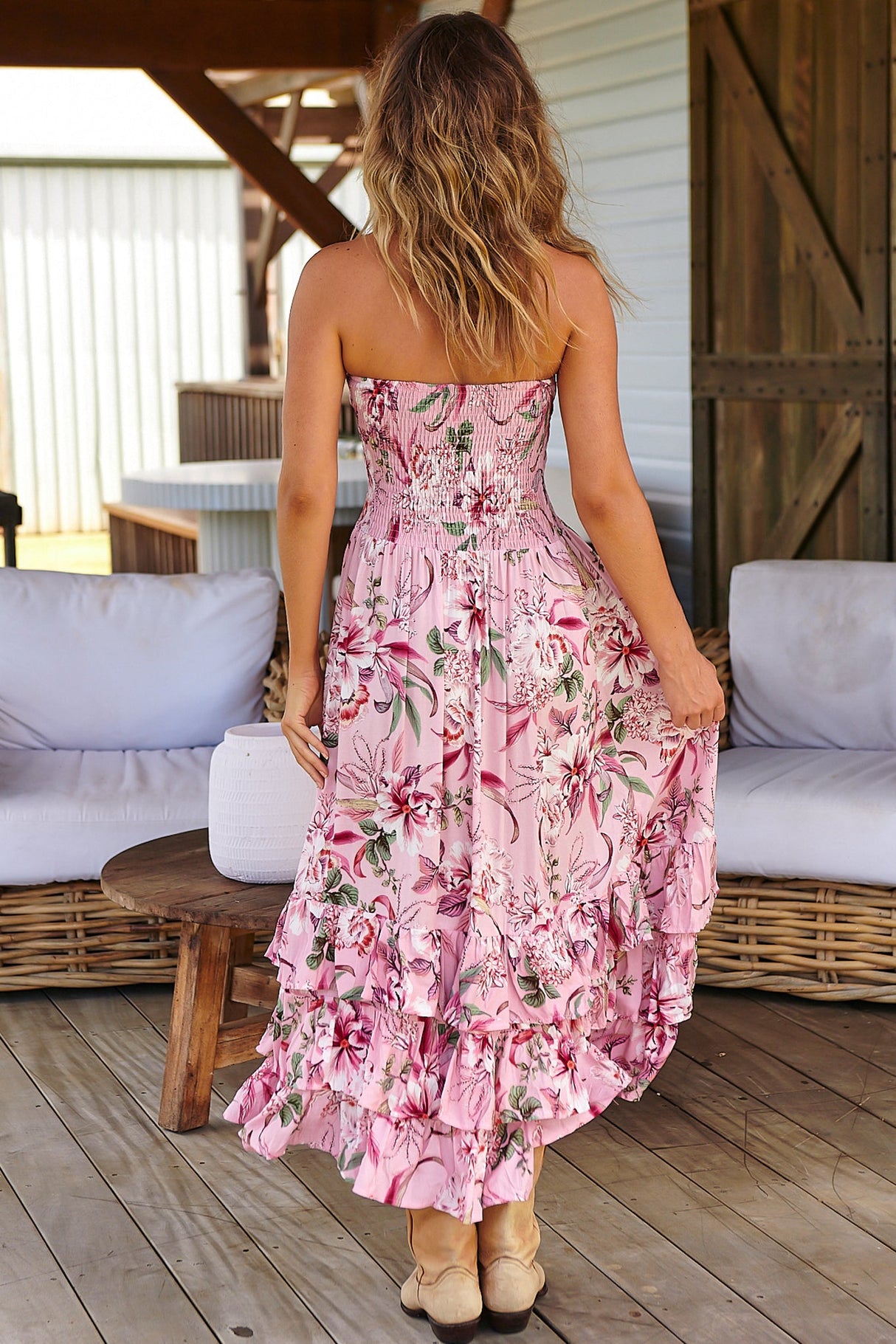 Samba - Pink Lotus Maxi Dress