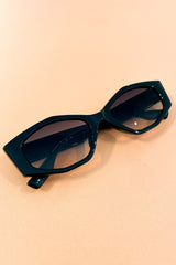 Simone Angular Sunglasses - Black